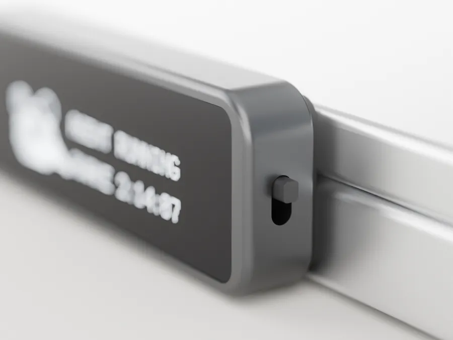 Render: the slide switch on the end of the key.